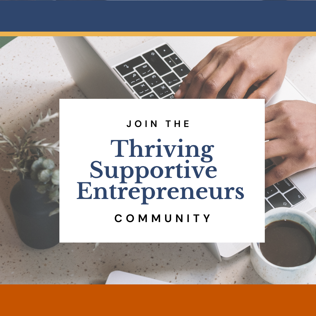image text join the thriving supportive entrepreneurs community
